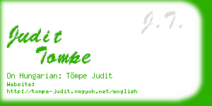 judit tompe business card